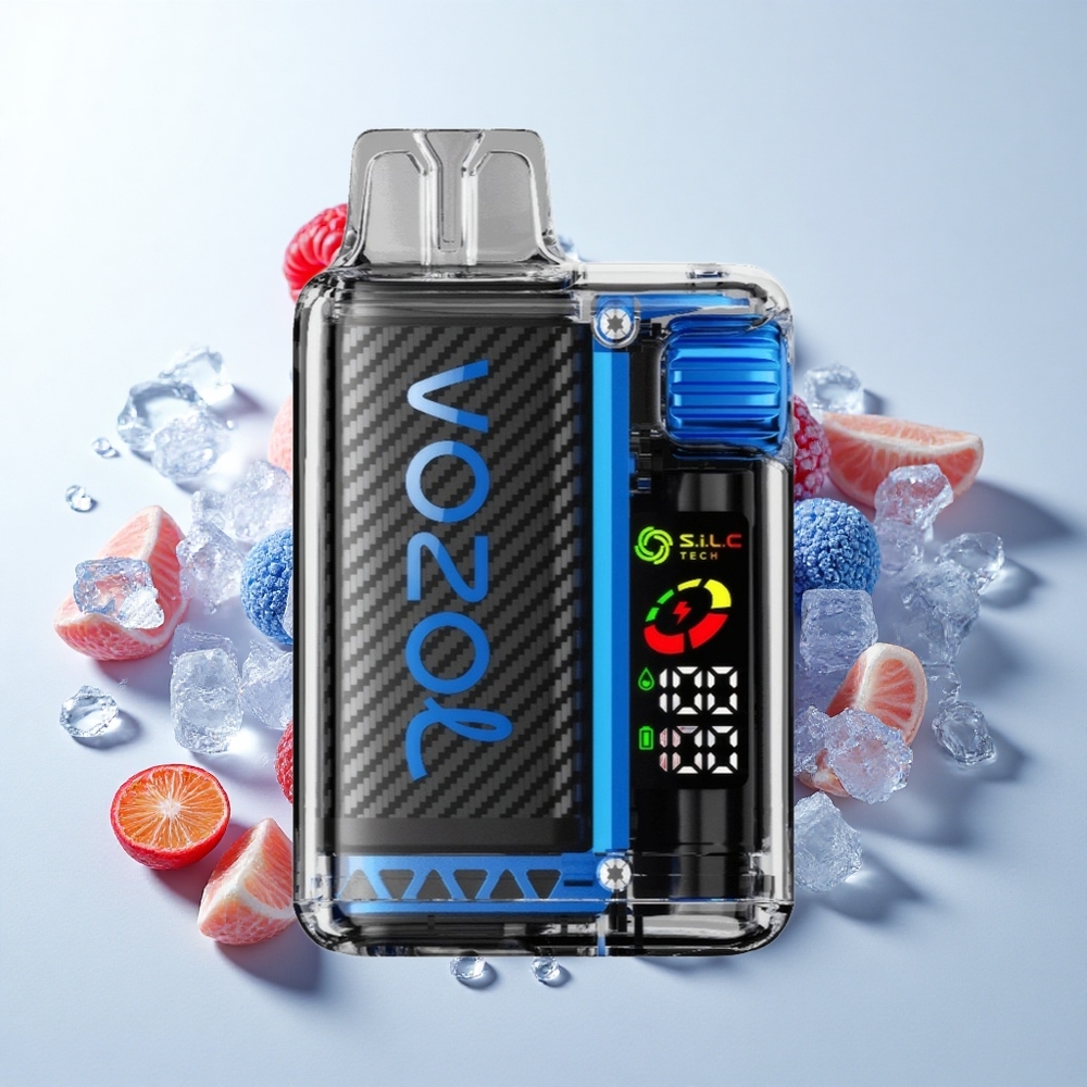 VOZOL Vista 20000 Puffs Genopladelig Batteri: 650mAh Blå Hindbær Is