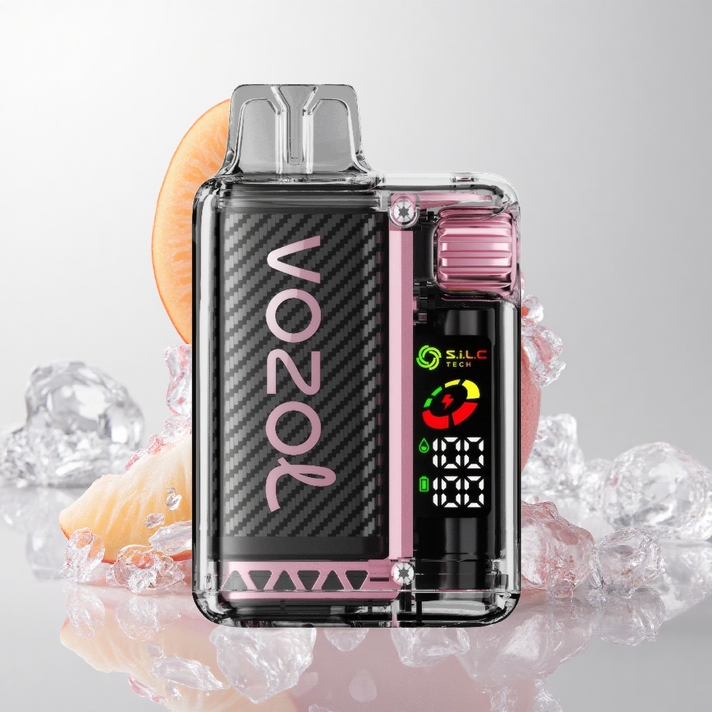 VOZOL Vista 20000 Puffs Genopladelig Batteri: 650mAh Peach Is Engangs Vape