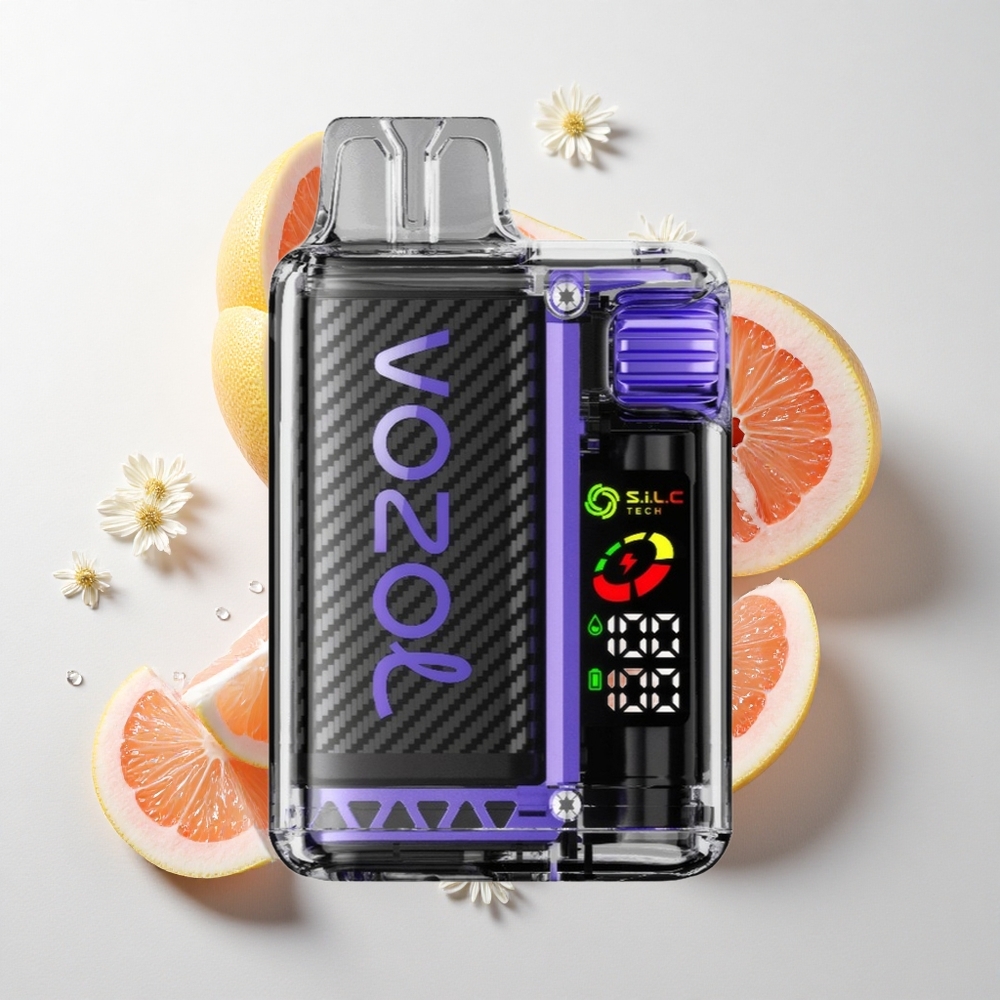 VOZOL Vista 20000 Puffs Hyldeblomst Grapefrugt med 6-trins Wattjustering og 650mAh Genopladelig Batteri