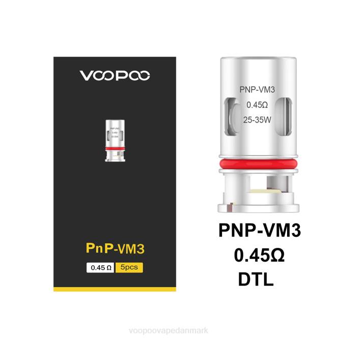 VOOPOO PNP spoler (5 stk) pnp-vm3 604R597 | VOOPOO Vape Price Danmark