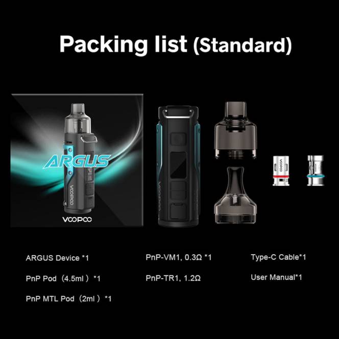 VOOPOO ARGUS pod mod kit benzin grøn-sølv 604R77 | VOOPOO Vape Price Danmark
