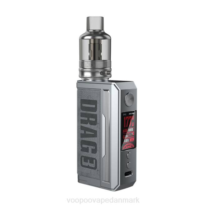 VOOPOO DRAG 3 box mod kit røggrå 604R155 | VOOPOO Vape Gene Danmark