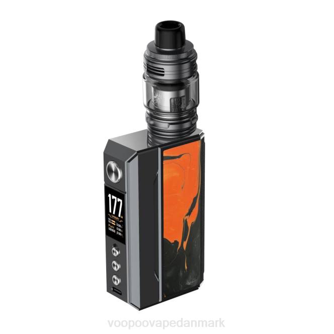 VOOPOO DRAG 4 sæt gun metal+tropisk orange 604R165 | VOOPOO Vape Gene Danmark