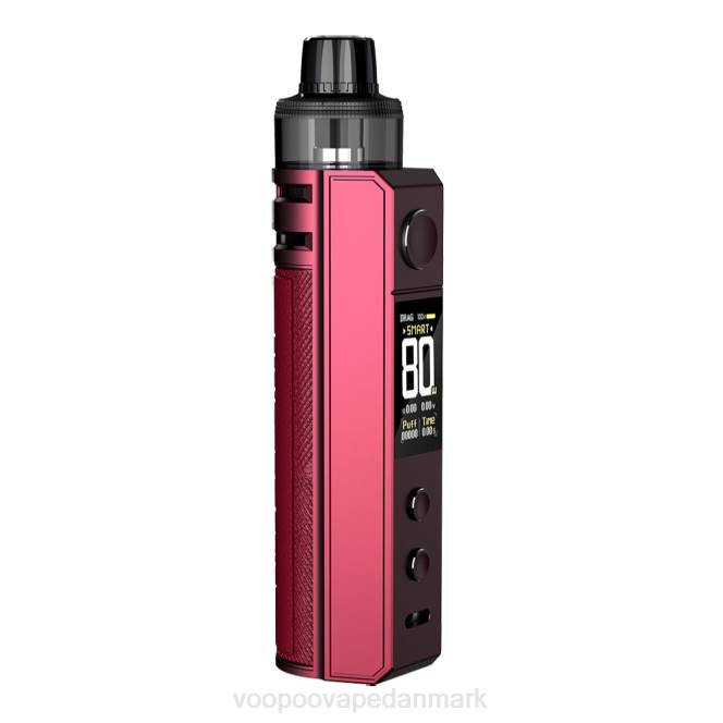 VOOPOO DRAG H80S pod kit blomme rød 604R154 | VOOPOO Vape Pod Danmark