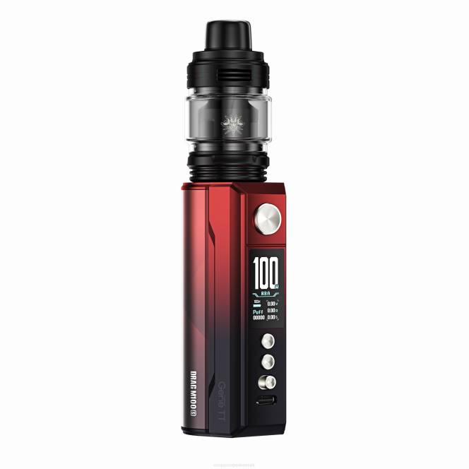 VOOPOO DRAG M100S mod enhed rød & sort 604R276 | VOOPOO Vape Instructions