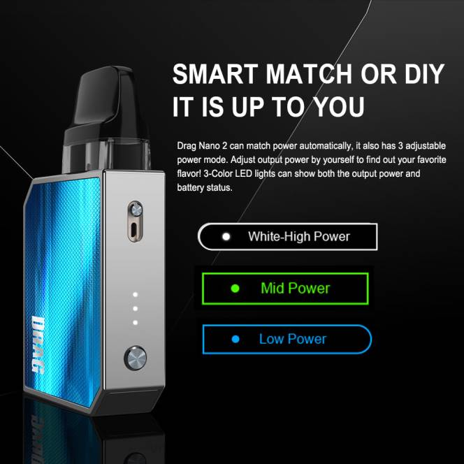 VOOPOO DRAG NANO 2 pod kit te grøn 604R152 | VOOPOO Vape Danmark