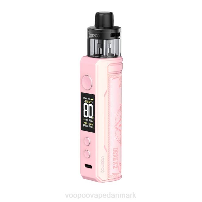 VOOPOO DRAG X2 pod mod lyser pink 604R232 | VOOPOO Vape Danmark
