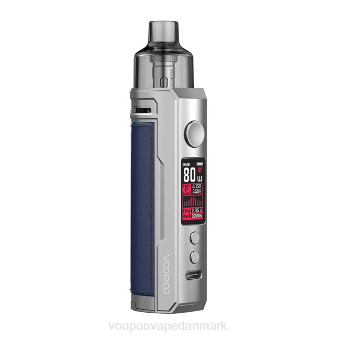 VOOPOO DRAG X pod mod kit sølv blå 604R179 | VOOPOO Vape Store