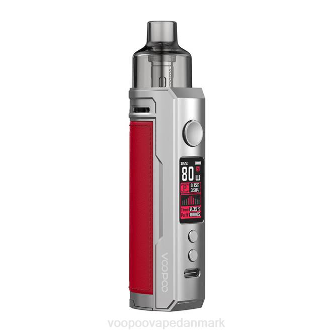 VOOPOO DRAG X pod mod kit sølv rød 604R178 | VOOPOO Vape Amazon